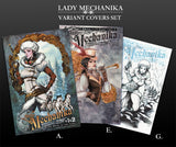 LADY MECHANIKA: The Devil in the Lake - ISSUE #1 - 2 KICKSTARTER EDITION - DELUXE VARIANT SET