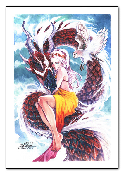 絵画 Sky Dragons Sky Dragon Queen – Siya Oum Shop